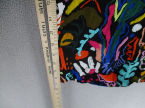 Gorman Pants Womens 6 Black Red Blue Wide Relaxed High Rise Abstract Art - Picture 7 of 16