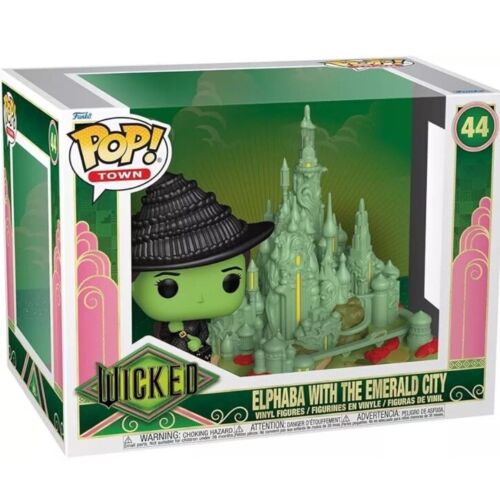 Funko Pop! Town: Wicked - Elphaba with The Emerald City # 44 In Stk NOW - Picture 5 of 5