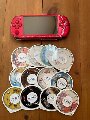 Sony PSP-3000 Console Select Color w/Charger + new battery + random 3 games