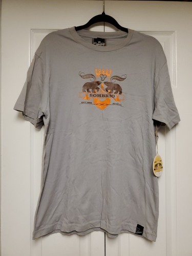 Vintage Sombrio "Grizzly" T-Shirt - Silber/Grau - Large New-Old-Stock - Bild 1 von 5