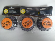 Wilton Halloween Baking Cups, 3 Pack of 75 or 225 total Creep is real