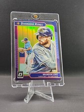 2021 Donruss Optic Diamond Kings Lime Green Brandon Lowe #1 Tampa Bay Rays