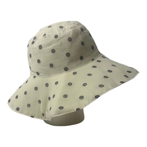 Disney Parks Authentic Original Adult OS Floppy Sun Hat Polka Dot Gems White - Picture 4 of 10
