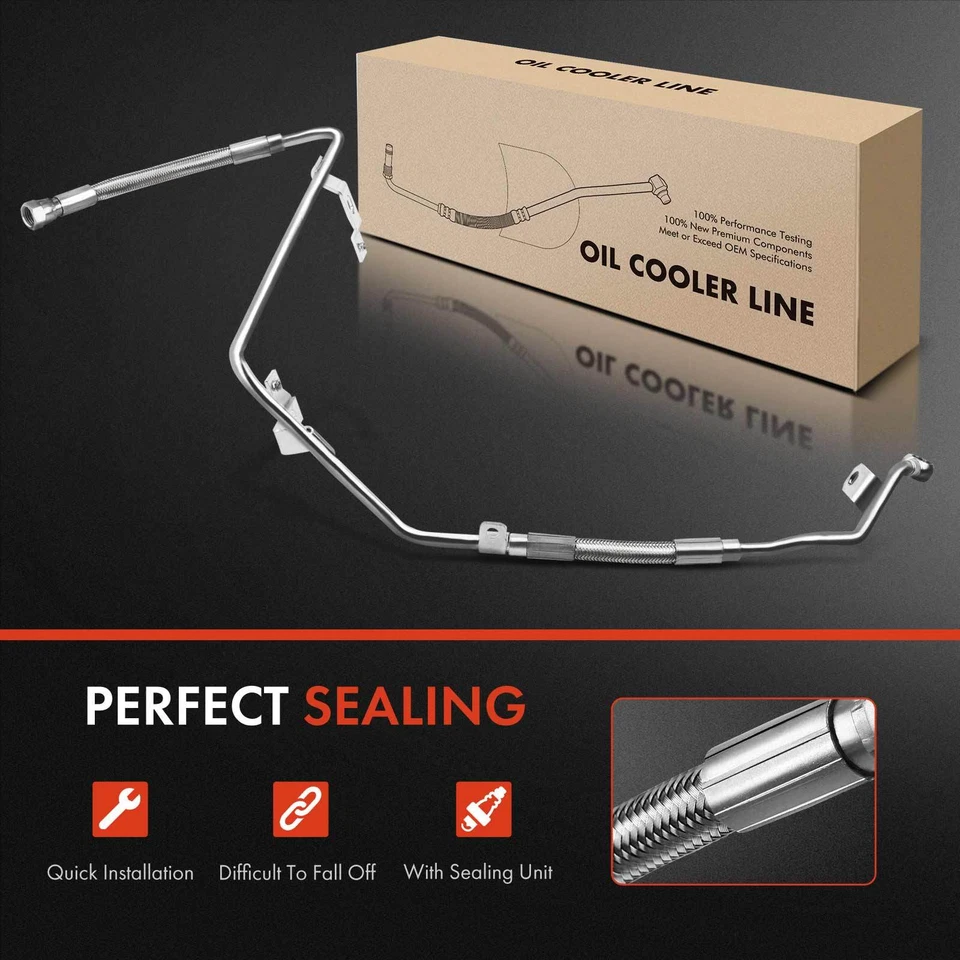 Línea de retorno de aceite turbocompresor para Chevrolet Silverado 2500 HD 3500 2001-2004 6,6 L Foto 2 de 4