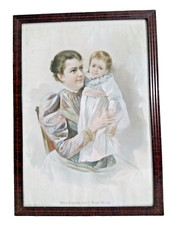 Mrs. Grover Cleveland and Baby Ruth framed print of a painting.