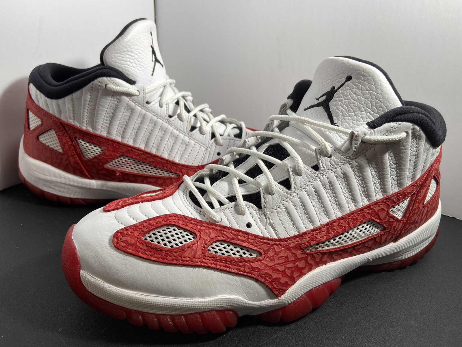 jordan 11 low ie white black navy