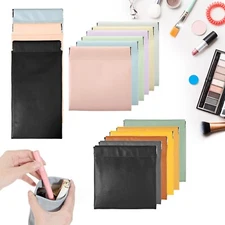 MAQUITA 15PCS Small Makeup Bag for Purse, New Thicken Waterproof Leather Purs...
