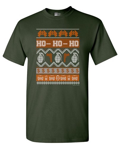 T-Shirt Die Hard Gun Ho Ho Ho hässlich Weihnachten lustig Erwachsene DT - Bild 7 von 7