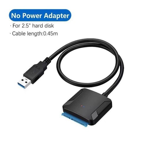 Câble adaptateur disque dur USB 3.0 vers 2.5" 3.5" SATA III - Convertisseur SATA vers USB NEUF - Photo 13/16