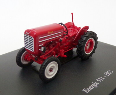 Hachette 1/43 Scale Model Tractor HT035 - 1955 Energic 511 - Red