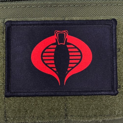Cobra Patch Moral Tactical Military Army USA Flag Hook & Loop 3x2 - 第 1/4 張圖片