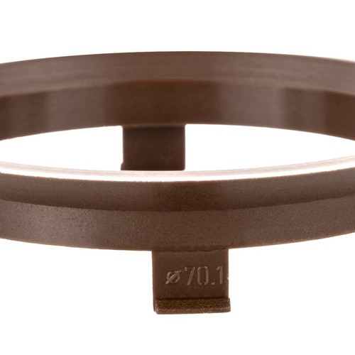 4x Distance Rings Centering Dark Brown Alloy Wheels Ø 63,4 - 70,1mm for Porsche - Picture 6 of 7
