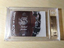 2007-08 UD SP Game Used MICHAEL JORDAN Jersey Swatch of Class BGS GEM MINT POP 1