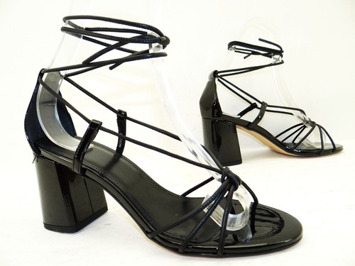 Hugo Boss cinturino sandali sandali scarpe da donna in pelle numero 39 nero - Foto 2 di 10