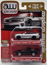 AUTO WORLD TARGET EXCL DELUXE 2-PACK MODERN MUSCLE CHEVY CAMARO-PONTIAC FIREBIRD