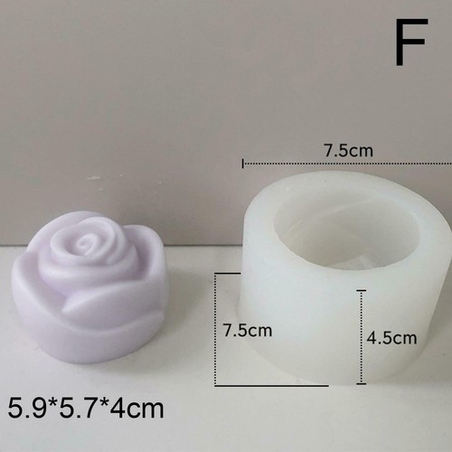 Flower Silicone Candle Mold Soap Wax Making Aromatherapy Crafts Decor Home KS98 - Picture 18 of 35
