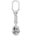 Bull Terrier Jewelry Sterling Silver Handmade Bull Terrier Key Ring Bu62X-Kre