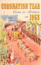Coronation 1953 Travel Poster Print  Reproduction Giclee Print 11x17