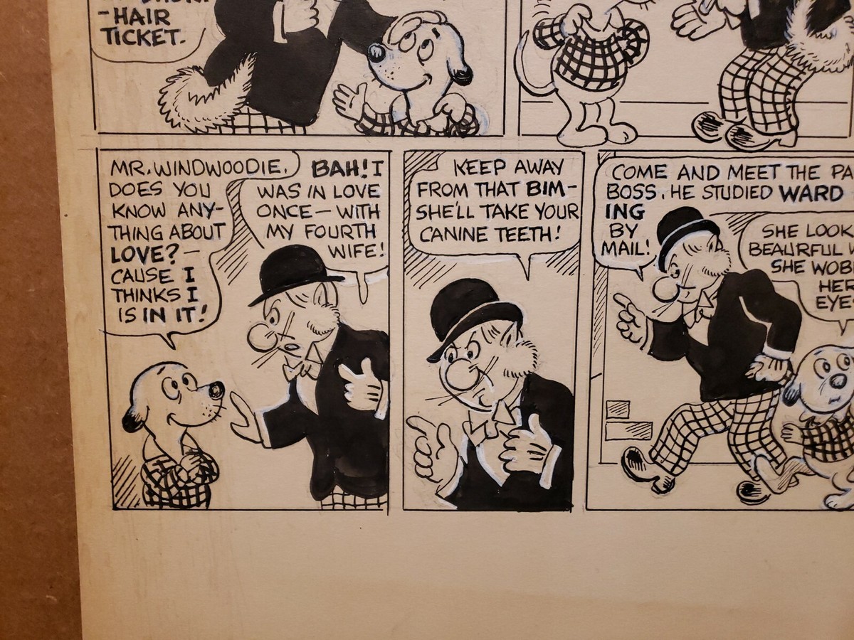 SNUBBY Sunday Comic Strip Original Art 1942-1956 MAL EATON