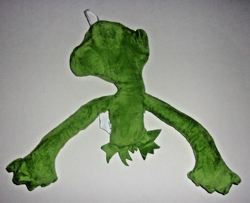 Plush Stuffed One Eyed Green Tall Monster Hanging Toy - Picture 2 of 2