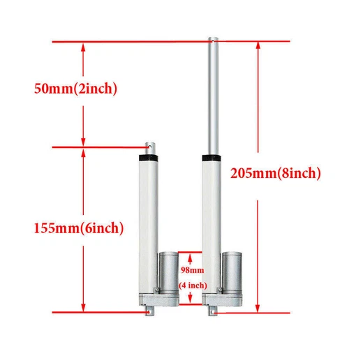 900N 12V 9mm/s Elektrischer Linearantrieb Linear Actuator Motor 50mm -1300mm - Picture 22 of 48