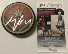 MAX PACIORETTY SIGNED VEGAS GOLDEN KNIGHTS HOCKEY PUCK W/ CASE JSA COA