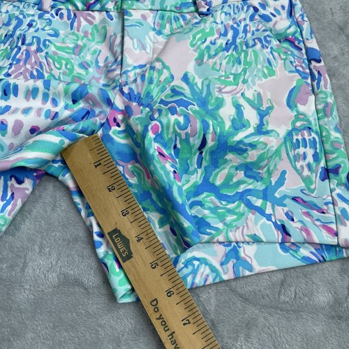 Lilly Pulitzer Shorts 00 Womens Callahan Stretch Knit Amethyst Tint Craysea - Picture 3 of 5