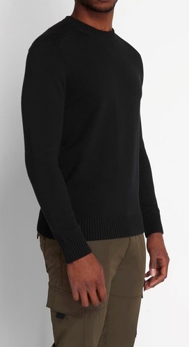 LYLE & SCOTT | Suéter Jersey Tejido con Detalle de Hombro Negro para Hombres | Talla Mediana - Imagen 5 de 6