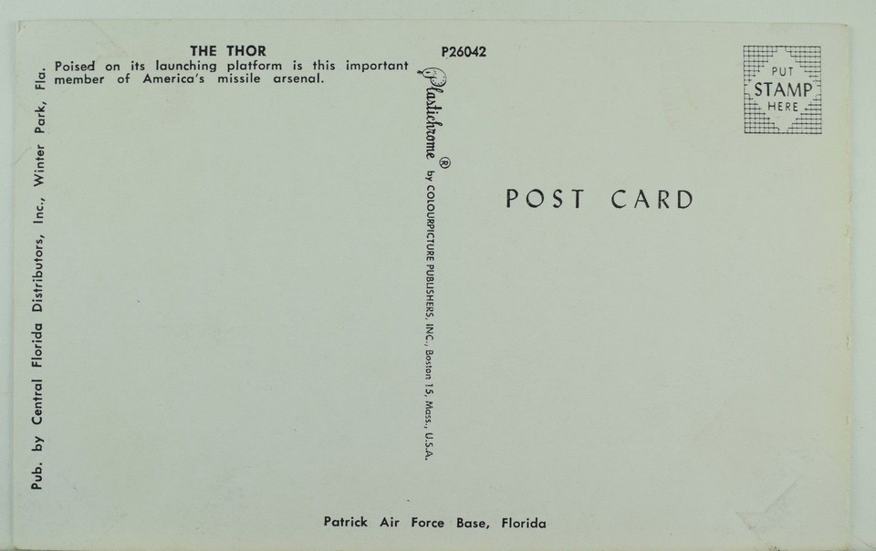 1960's Thor Missile Patrick Air Force Base, Florida Promotional
