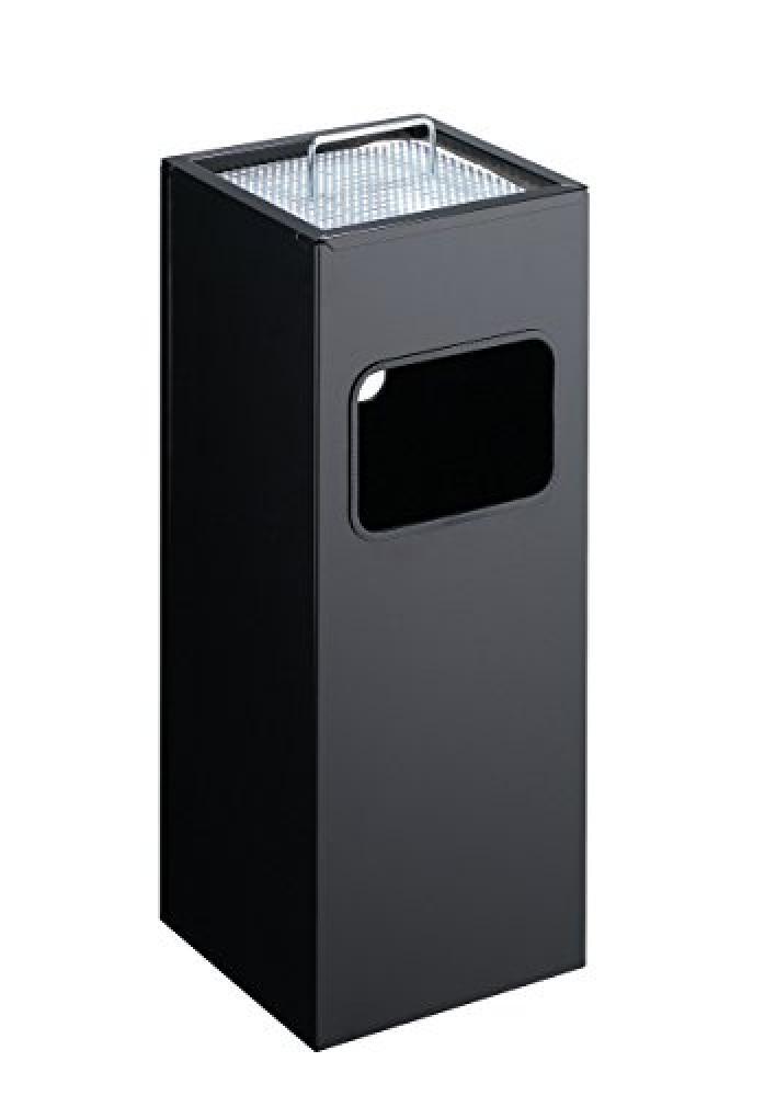 Durable 3331 333101 Posacenere a Colonna Quadrato, con Sabbia e Cestino, Acciaio