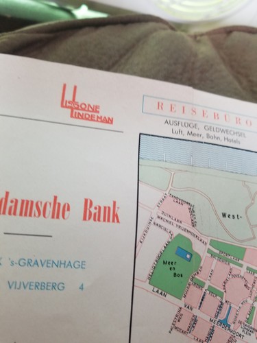MAP OF THE City of the Hague Lissone-Lindeman vintage tourist map see pictures - Picture 9 of 10