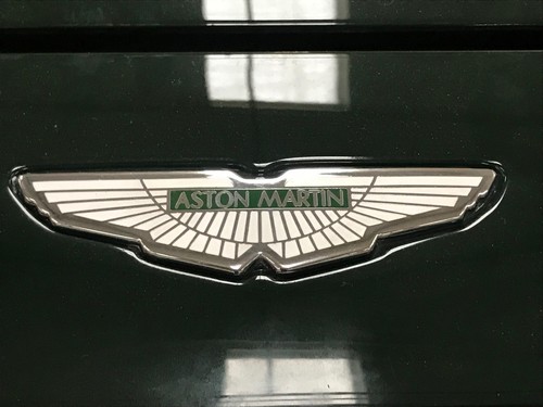 Aston Martin V8 Familie (1994-2000) Motorhaube / Kofferraum Abzeichen Weiß/Grün - Bild 2 von 3