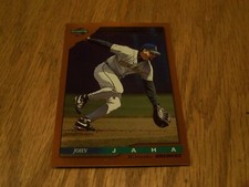 JOHN JAHA   1996   SCORE DUGOUT COLLECTION  BASEBALL CARD # 40