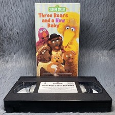Sesame Street - Three Bears and a New Baby VHS Tape 2003 Sony Wonder Cartoon
