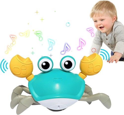 Baby Toys Crawling Crab - Infant Tummy Time Toys 3 4 5 6 7 8 9 10 11 12 Baby