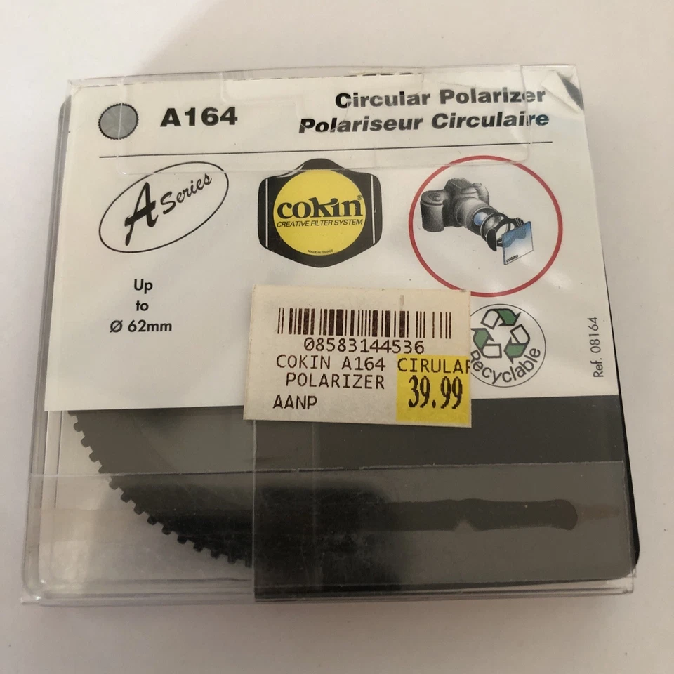 Cokin A164 Circular Polarizer Camera Camcorder Photo Video Filter NOS NIB - Image 2 of 2