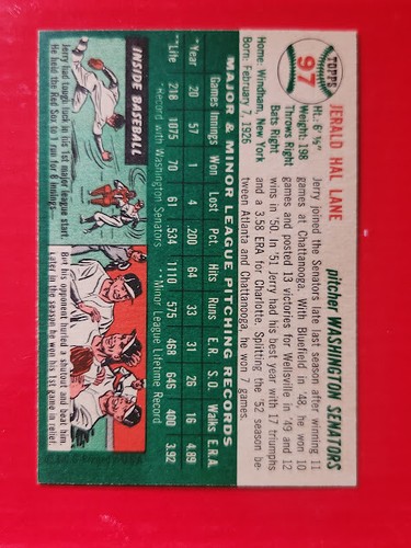 1954 Topps Baseball Wählen Sie eine Karte aus der Liste: (#1 - #250) - Bild 59 von 111