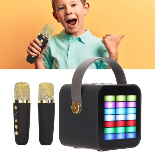 Children Mini Karaoke Machine BT 5.3 LED Lighting Effects Wireless BT Speake Hot - Photo 7/12