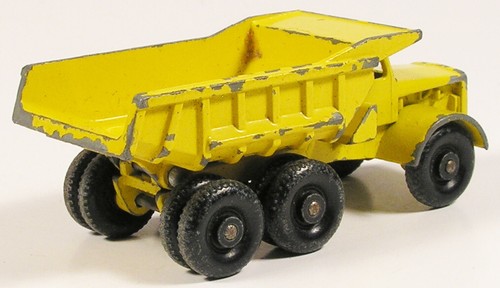 MATCHBOX 6 EUCLID QUARRY TIPPER TRUCK THIN TYRES LESNEY 1-75 ENGLAND - Picture 4 of 6