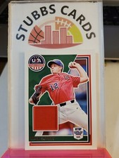 2022 Panini Stars & Stripes Drew Sofield USA Baseball Material USAM-DS No Sn 