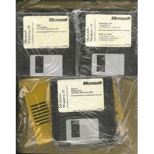 Microsoft Windows 95, 3.5" Floppy Disc, Original Certificate, New in Shrink Wrap - Image 2 of 2