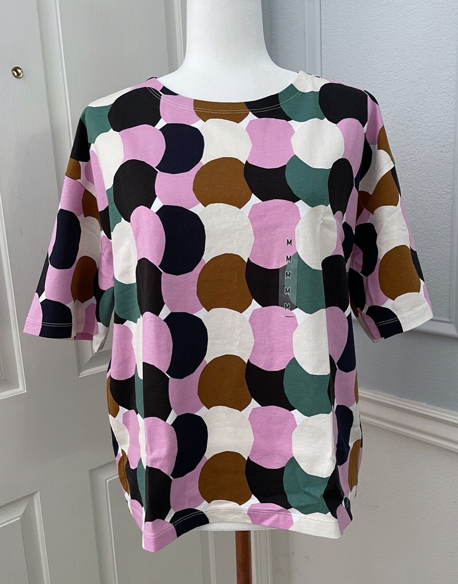 NWT Uniqlo x Marimekko Women's Short Sleeve T-shirt Pink | eBay