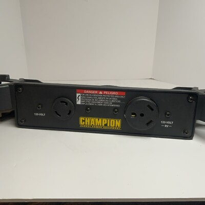 #ad Champion Power Equipment RV Ready Parallel Kit Black Locking Outlets 30 Amp $49.00