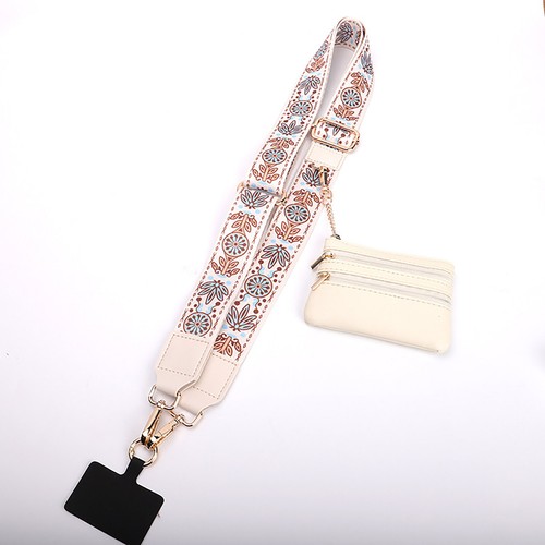 Cell Phone Strap Wallet Wireless Charging Bag Adjustable Lanyard with Crossbody - Zdjęcie 5 z 13