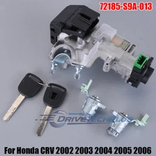 Ignition Switch Cylinder Door Lock with 2 Keys For 2002-2006 Honda CR-V 2.4L L4