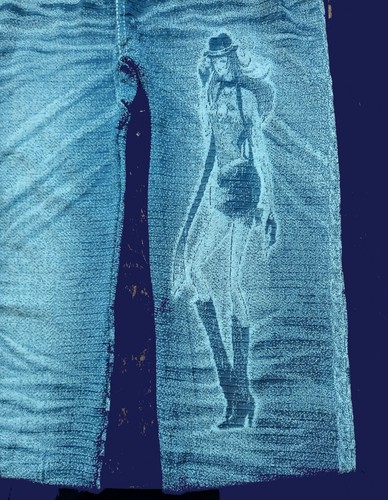 Leggings Jeans, women faded blue jean look w/ leg design by CHUNS NWOT. - Picture 6 of 8