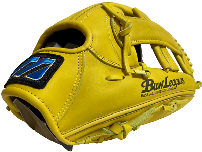 Mizuno Baseball Glove Leather Yellow For Softball Outfielder New