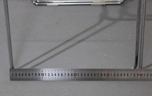 2x Glastisch Satztische Design Beistelltisch Tisch Mid Century 70er Chrom Glas - Bild 10 von 11