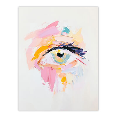 Weibliches Auge Studie Pastellfarben Ölgemälde Wandbild Poster Druck