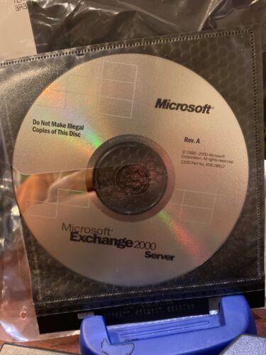 RARE , AUTHENTIC AND BRAND NEW Microsoft Exchange 2000 Server Rev. A. CD - Picture 2 of 3
